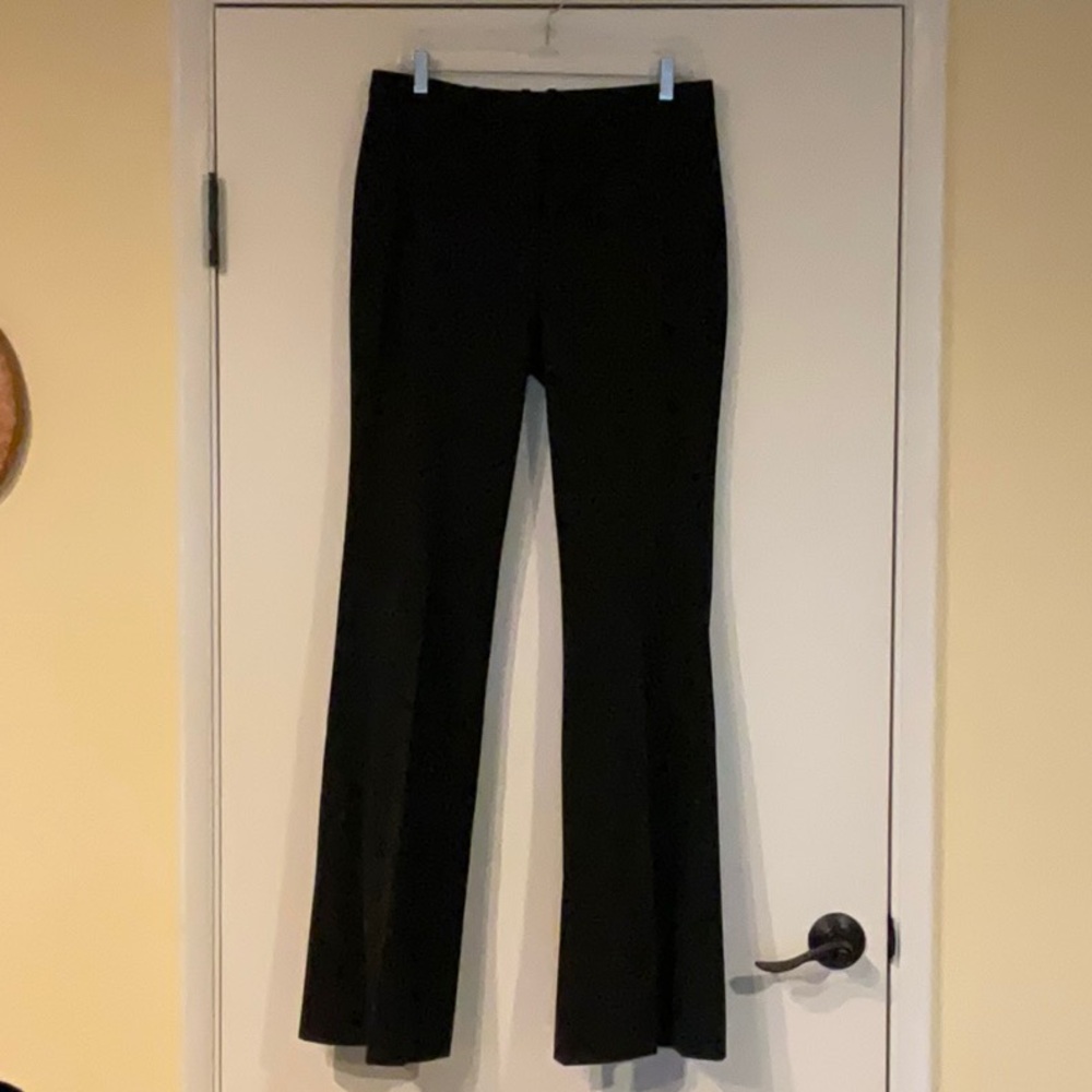 THEORY DEMITRIA 4 Black Traceable Wool Pant, size 8